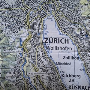 Topodecki Stadt Zürich 4-farbig