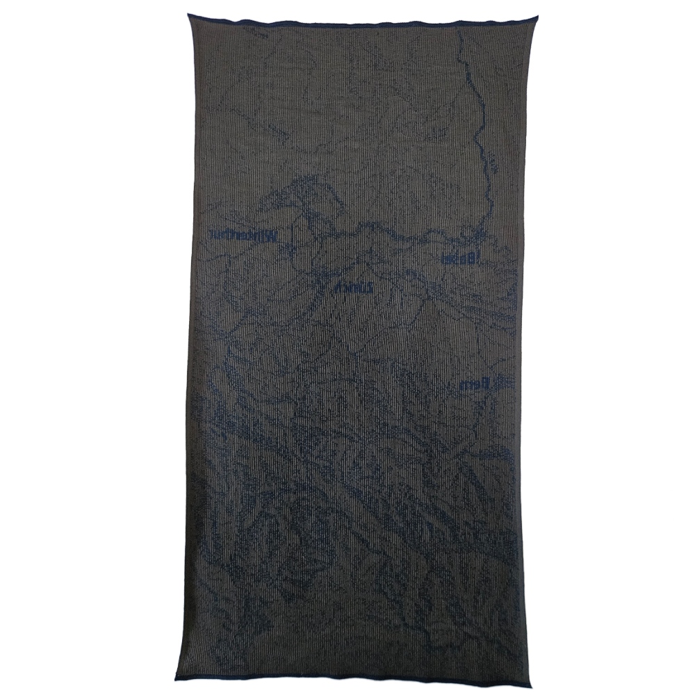 Handtuch Schweiz quer d.blau/anthr. – Bild 2